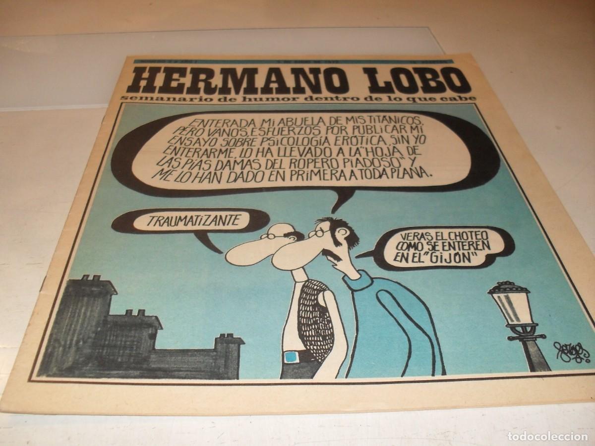 Tebeos: HERMANO LOBO N&ordm; 4,PRIMEROS N&ordm;,DE 213,HUMOR SATIRICO.PLEYADES EDITORES,1972