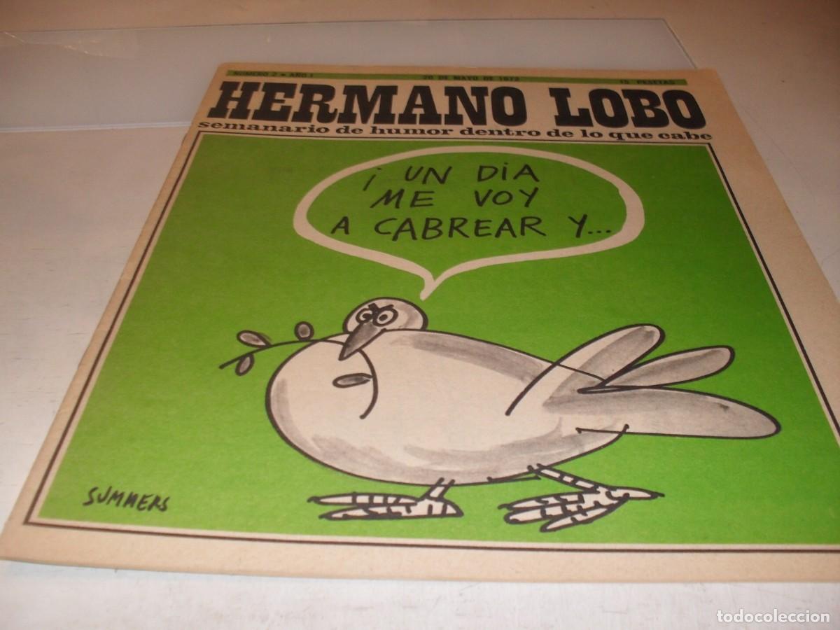 Tebeos: HERMANO LOBO N&ordm; 2,PRIMEROS N&ordm;,DE 213,HUMOR SATIRICO.PLEYADES EDITORES,1972