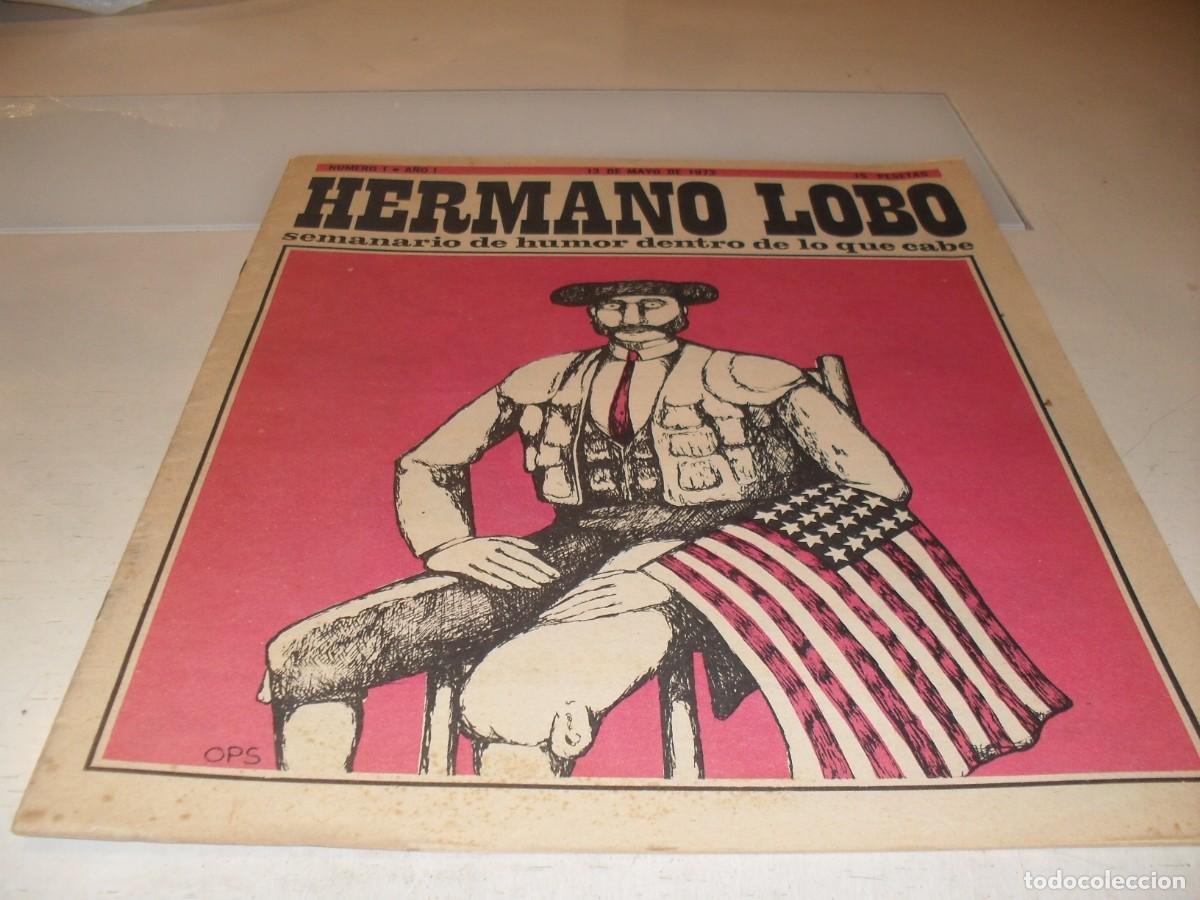 Tebeos: HERMANO LOBO N&ordm; 1,EL PRIMERO,DE 213,HUMOR SATIRICO.PLEYADES EDITORES,1972
