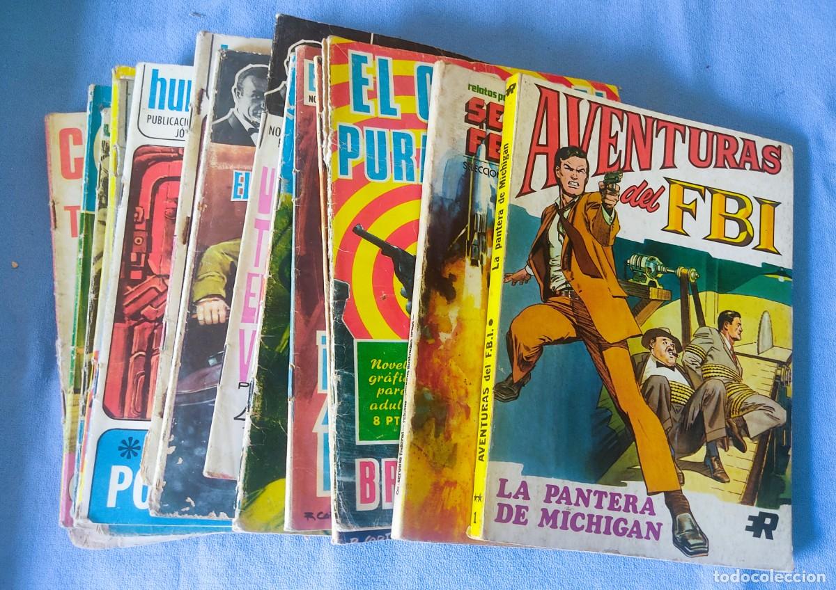 Tebeos: LOTE DE 16 EJEMPLARES ORIGINALES SERVICIO FEDERAL AVENTURAS DEL FBI ESPIONAJE JAMES BOND HURON ETC