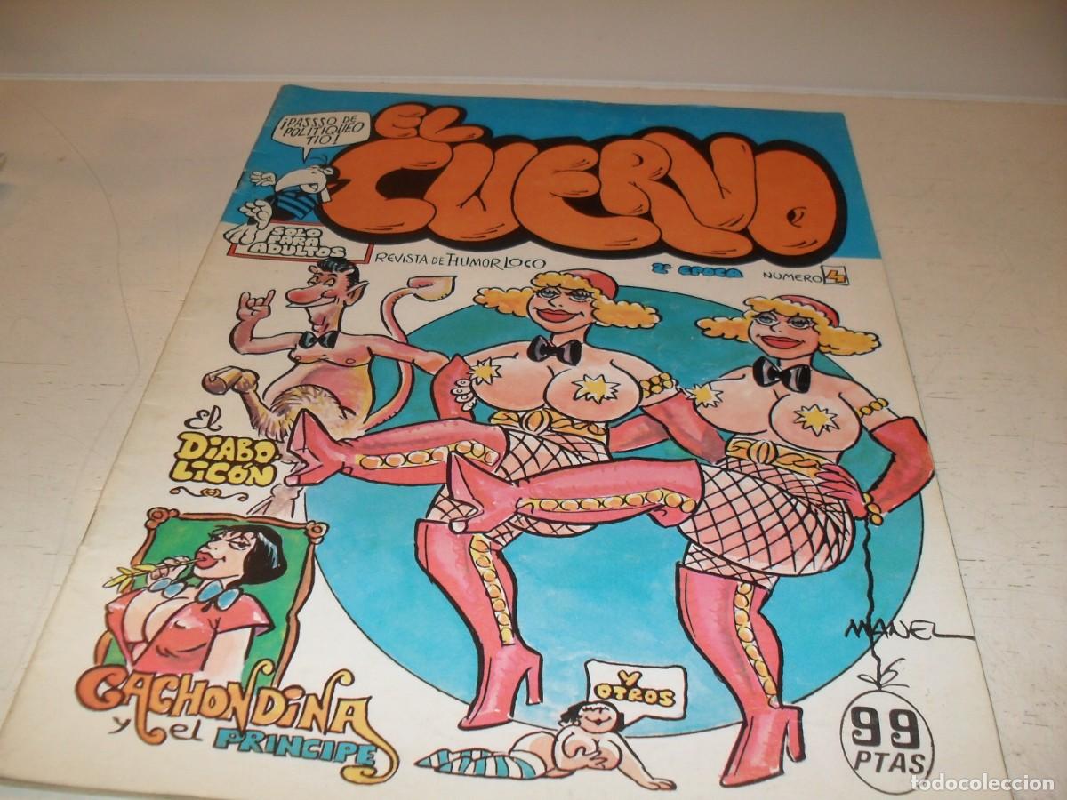Tebeos: EL CUERVO,2&ordf; EPOCA,N&ordm; 4,CON POSTER EL XAPUZAS.AMAIKA/IRU,1980
