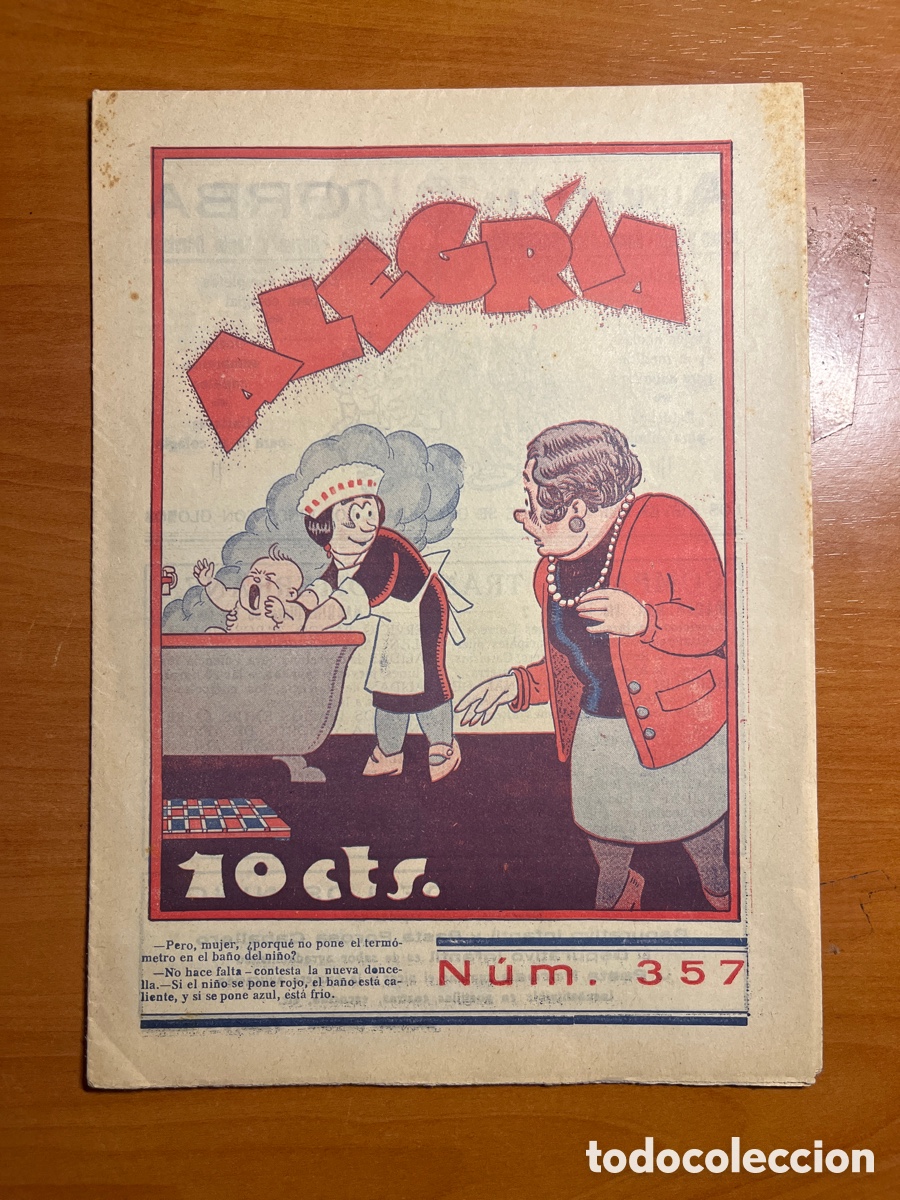 Tebeos: ALEGR&Iacute;A N&Uacute;MERO 357, (EDITORIAL GATO NEGRO)