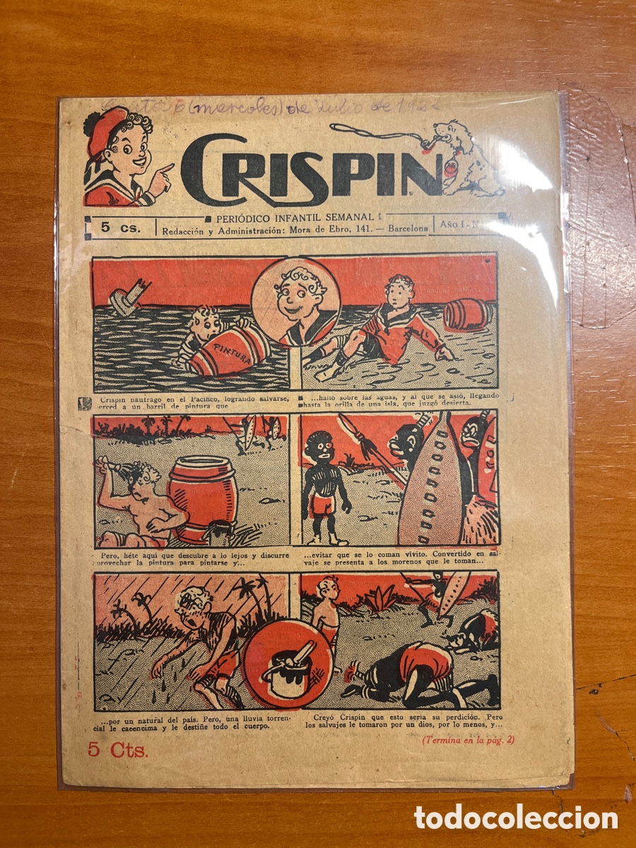 Tebeos: CRISP&Iacute;N, N&Uacute;MERO 2, (EDITORIAL GATO NEGRO)