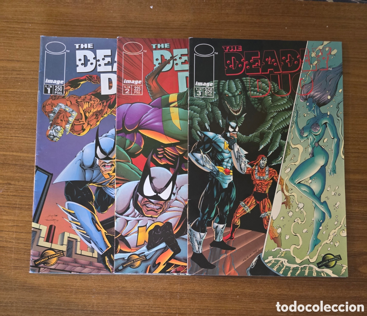 Tebeos: THE DEADLY DUO,COMPLETA 3 EJEMPLARES,(WORLD COMICS)