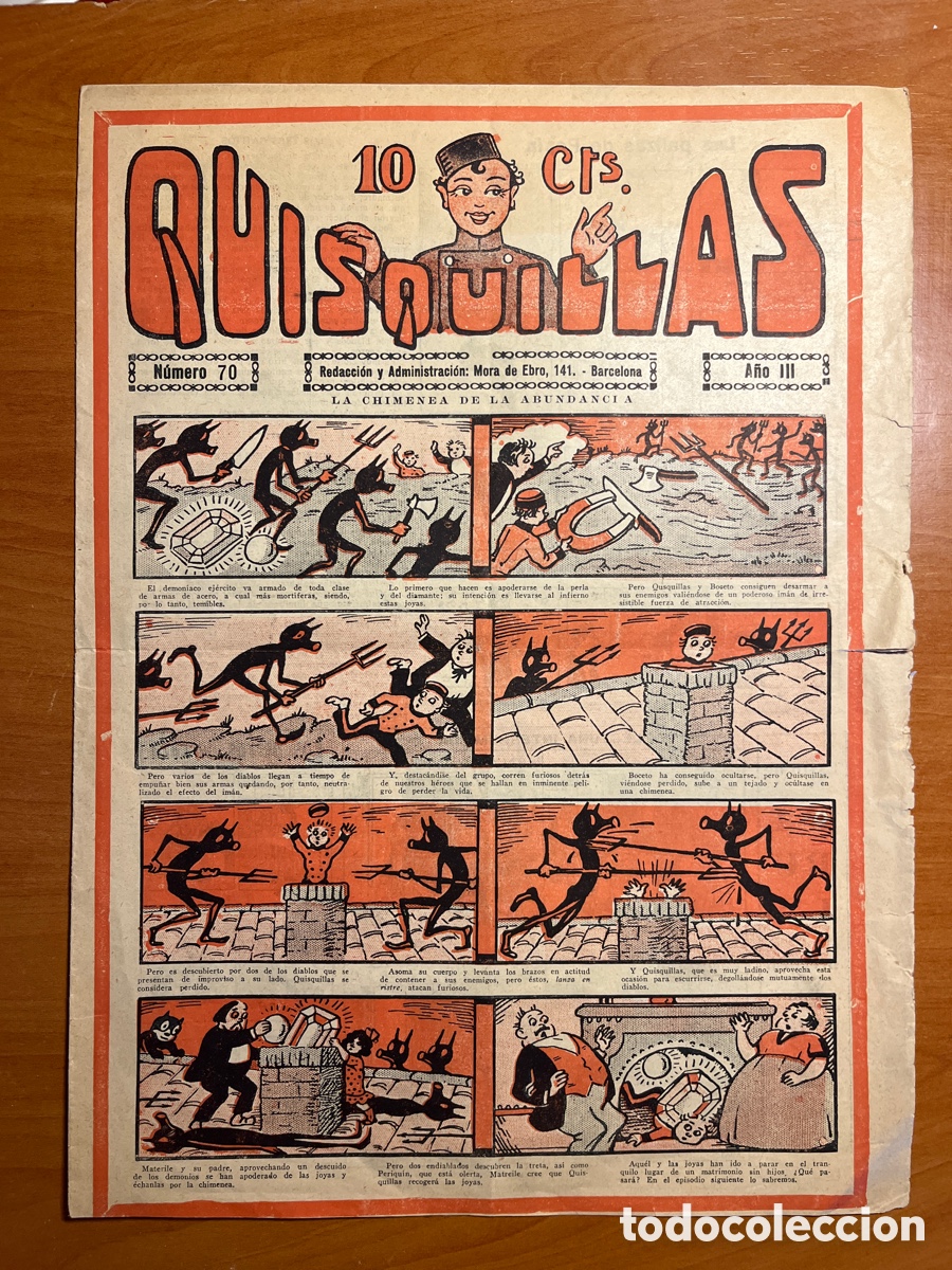 Tebeos: QUISQUILLAS, N&Uacute;MERO 70, (GATO NEGRO)
