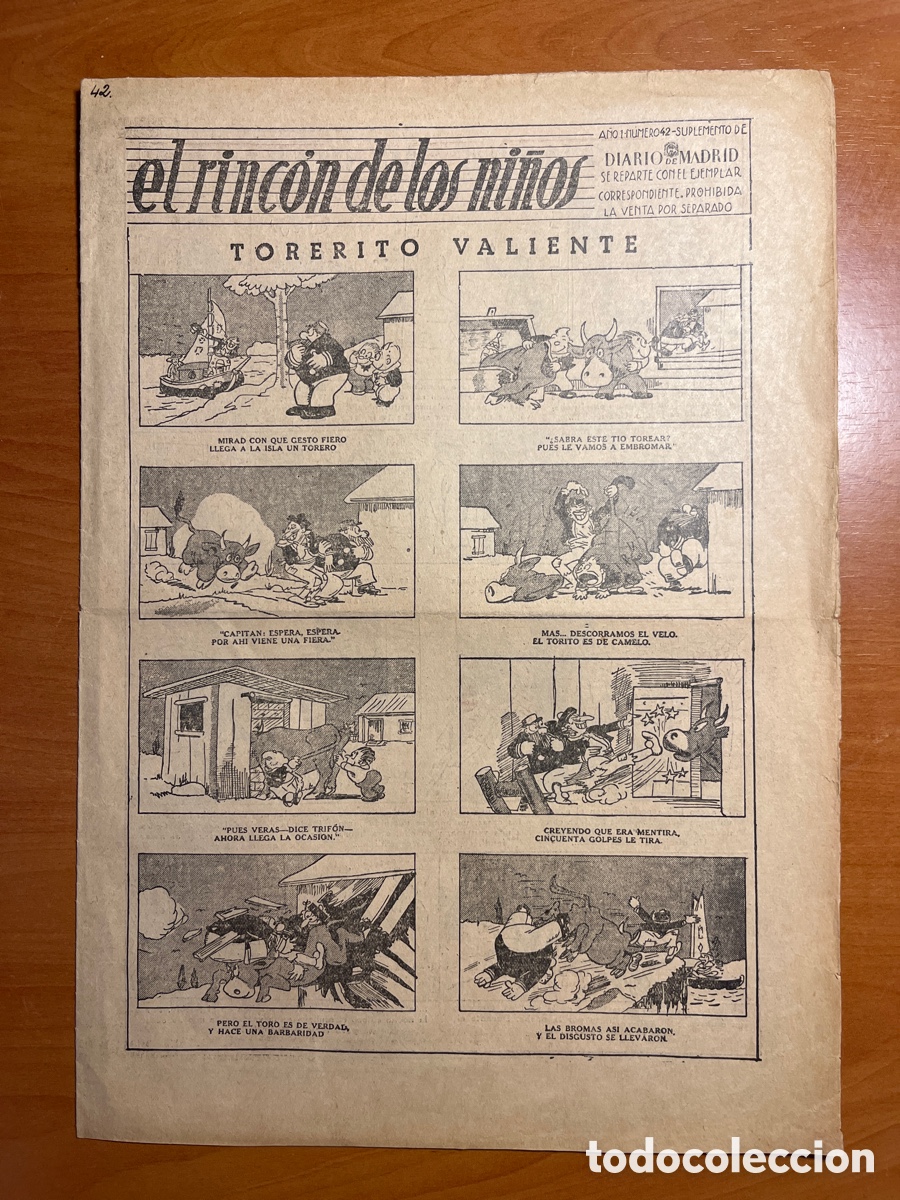 Tebeos: EL RINC&Oacute;N DE LOS NI&Ntilde;OS, N&Uacute;MERO 42, (SUPLEMENTO DE DIARIO DE MADRID)