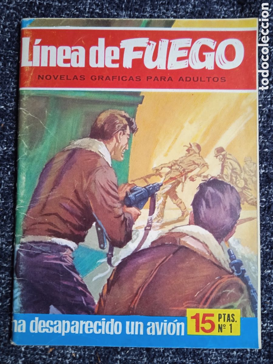 Tebeos: NOVELA GRAFICA DE GUERRA - L&Iacute;NEA DE FUEGO N&ordm; 1 - HA DESAPARECIDO UN AVI&Oacute;N