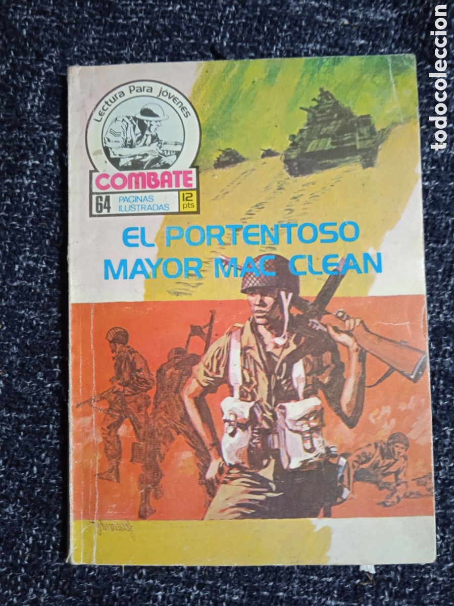 Tebeos: NOVELA GRAFICA DE GUERRA - COMBATE N&ordm; 1 - El portentoso mayor Mac Clean