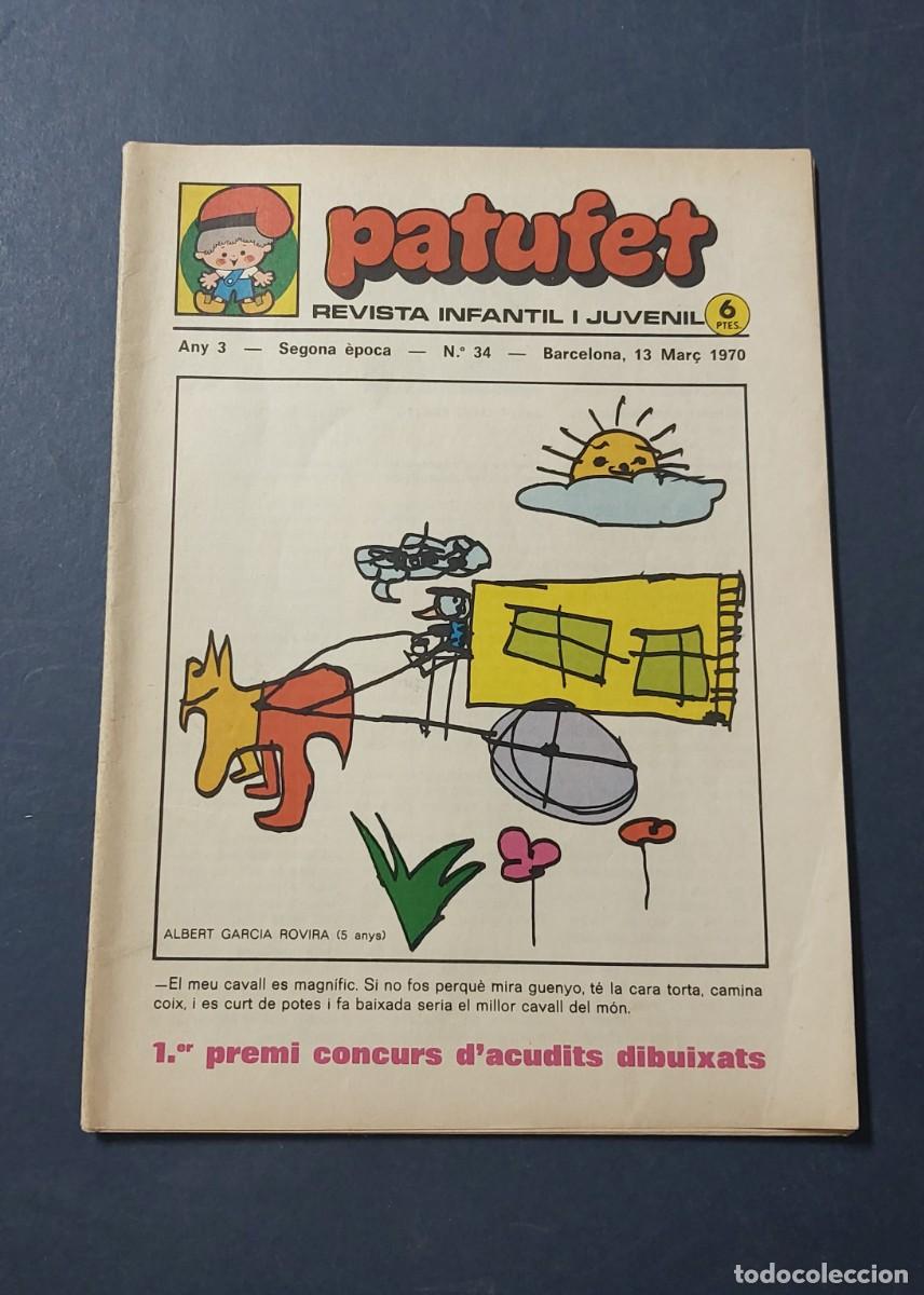 Tebeos: Patufet N&ordm; 34 Any 3 1970 Editor Bagu&ntilde;a Barcelona ( Catal&agrave; ) Ref. C-1