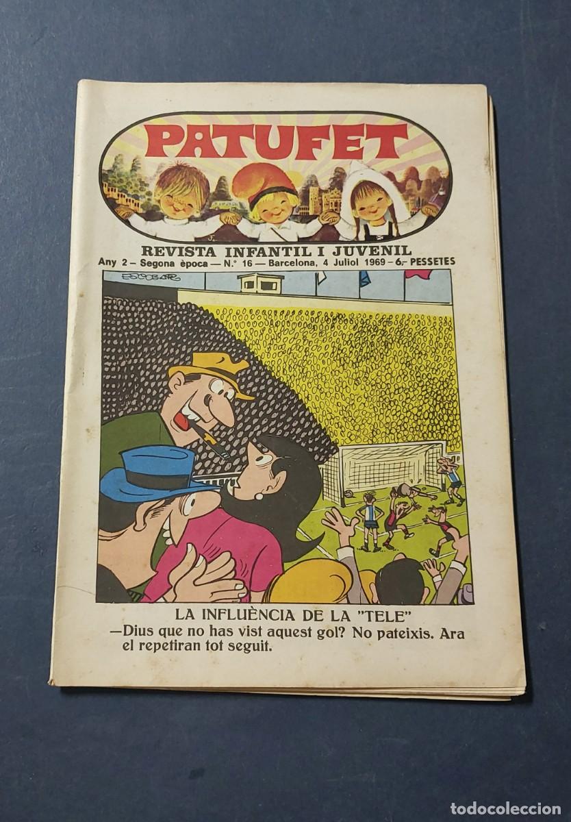 Tebeos: Patufet N&ordm; 16 ( Portada Escobar ) Any 2 1969 Editor Bagu&ntilde;a Barcelona ( Catal&agrave; ) Ref. C-1