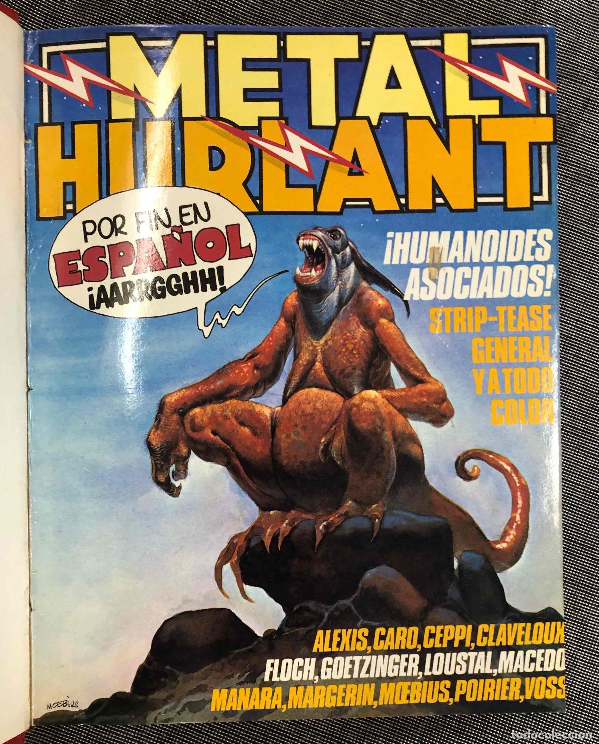 Tebeos: METAL HURLANT N&ordm; 1 AL 4 ENCUADERNADOS EN UN TOMO. EUROCOMIC 1981