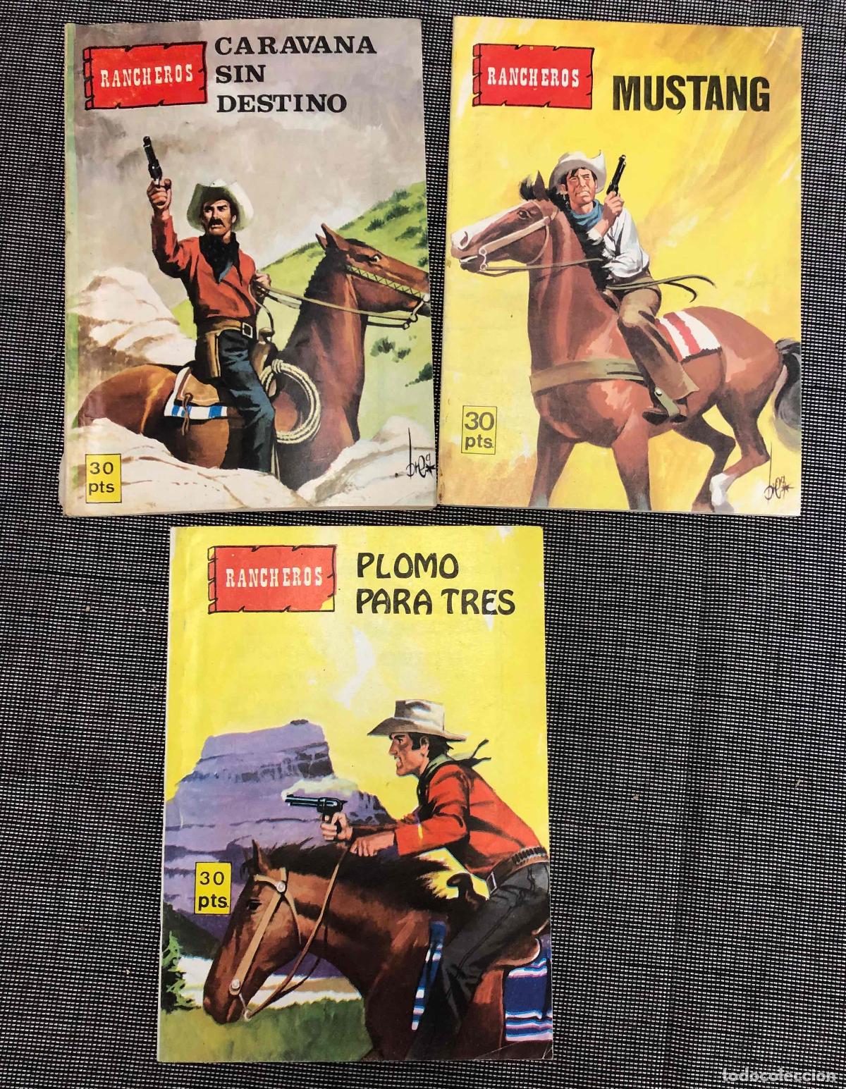 Tebeos: COLECCION OESTE RANCHEROS N&ordm; 190-203-209. VILMAR 1981