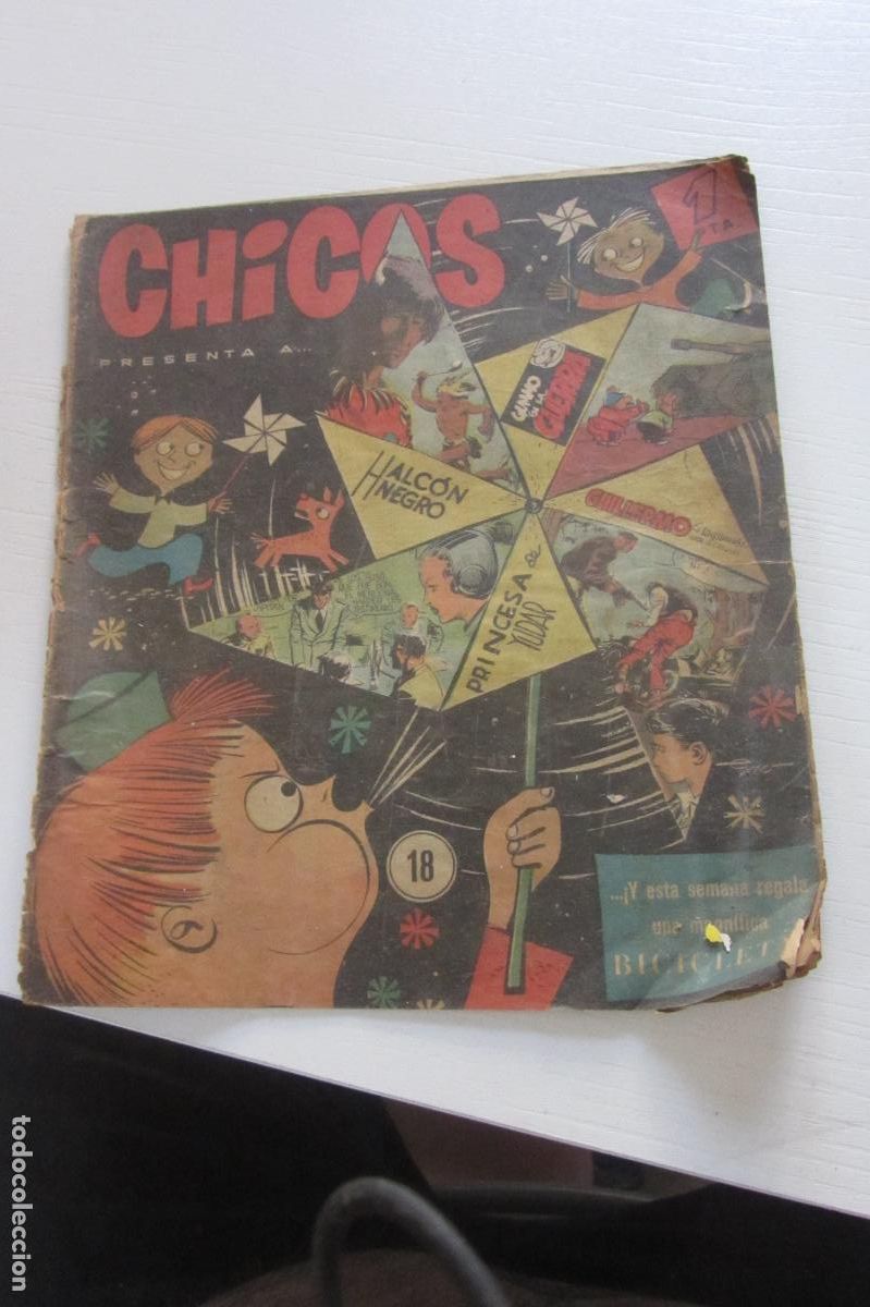 Giornalini: CHICOS , 3A. EPOCA, N. 18 , EDITORIAL CID, 1954 arx161