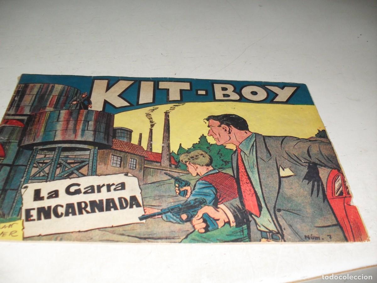 Tebeos: KIT BOY,1&ordf; SERIE,N&ordm; 7 LA GARRA ENCARNADA,(SOLO LAS CUBIERTAS),DE 35.EDICIONES SORIANO,1956