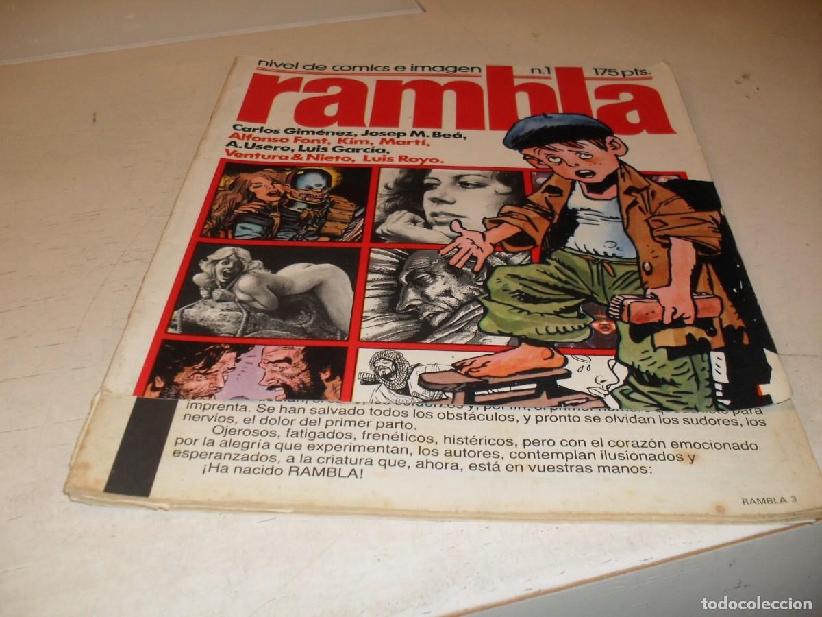 Tebeos: RAMBLA N&ordm;1,EL PRIMERO,CON LOS PROFESIONALES,DE GIMENEZ,DE 35.GARCIA & BEA EDITORES,1982