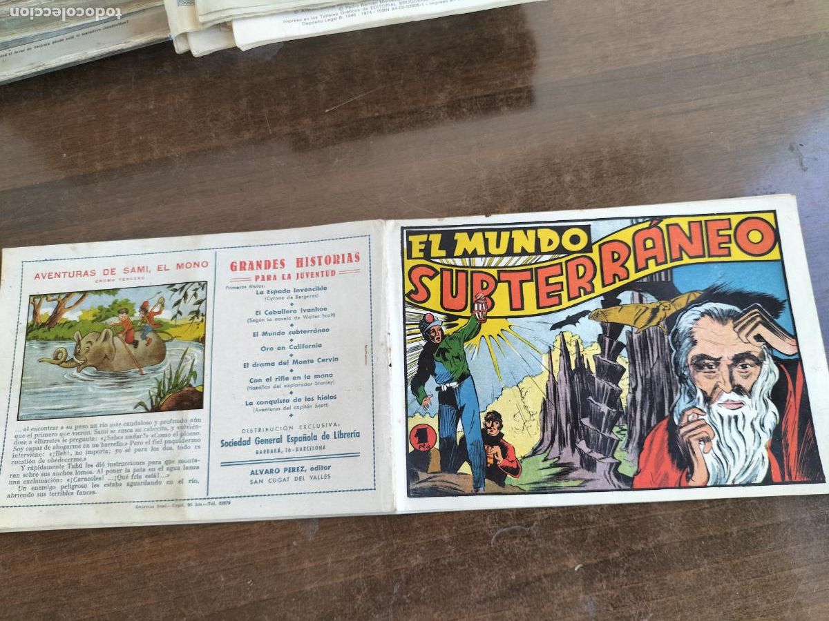 Tebeos: &Aacute;lvaro P&eacute;rez, grandes historias para la juventud n&ordm; 3 el mundo subterr&aacute;neo