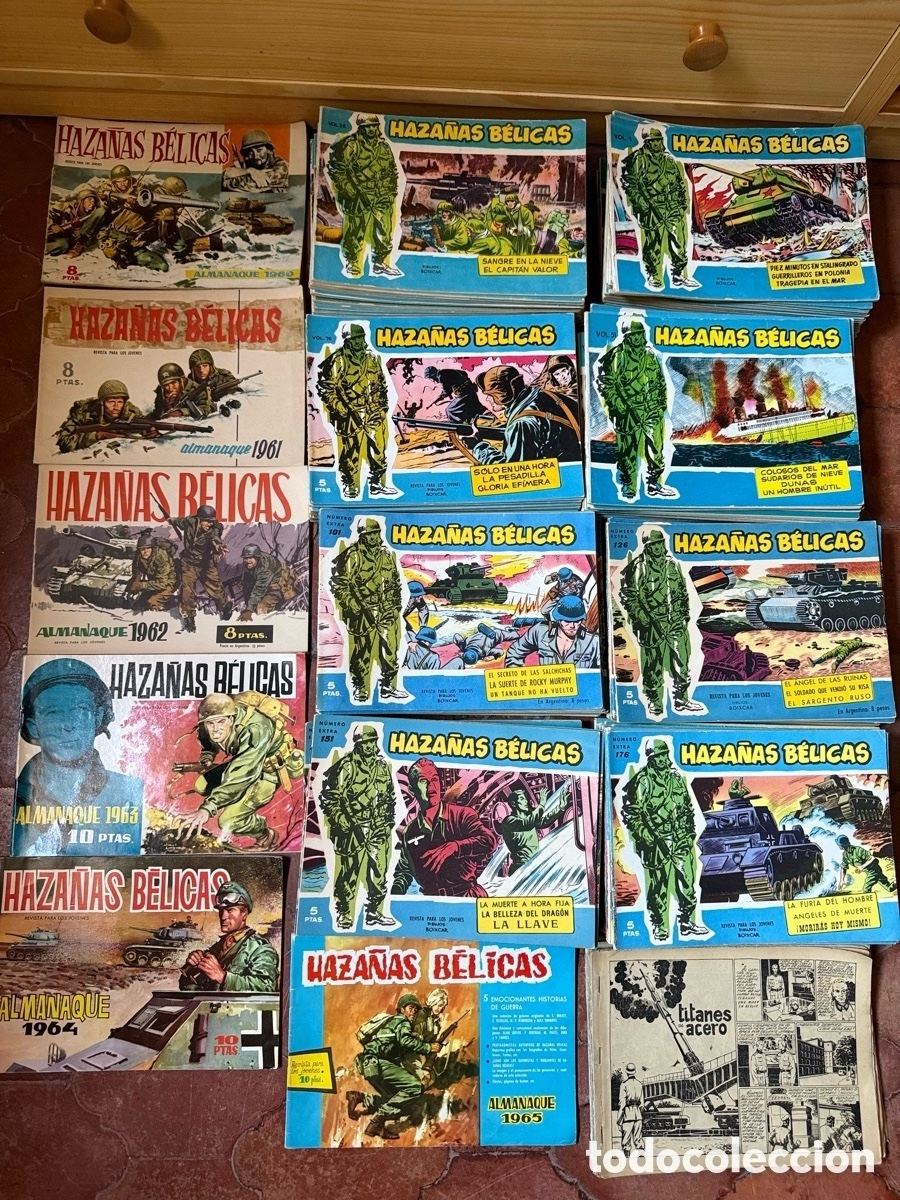 Tebeos: Haza&ntilde;as B&eacute;licas 1-200 y 6 almanaques