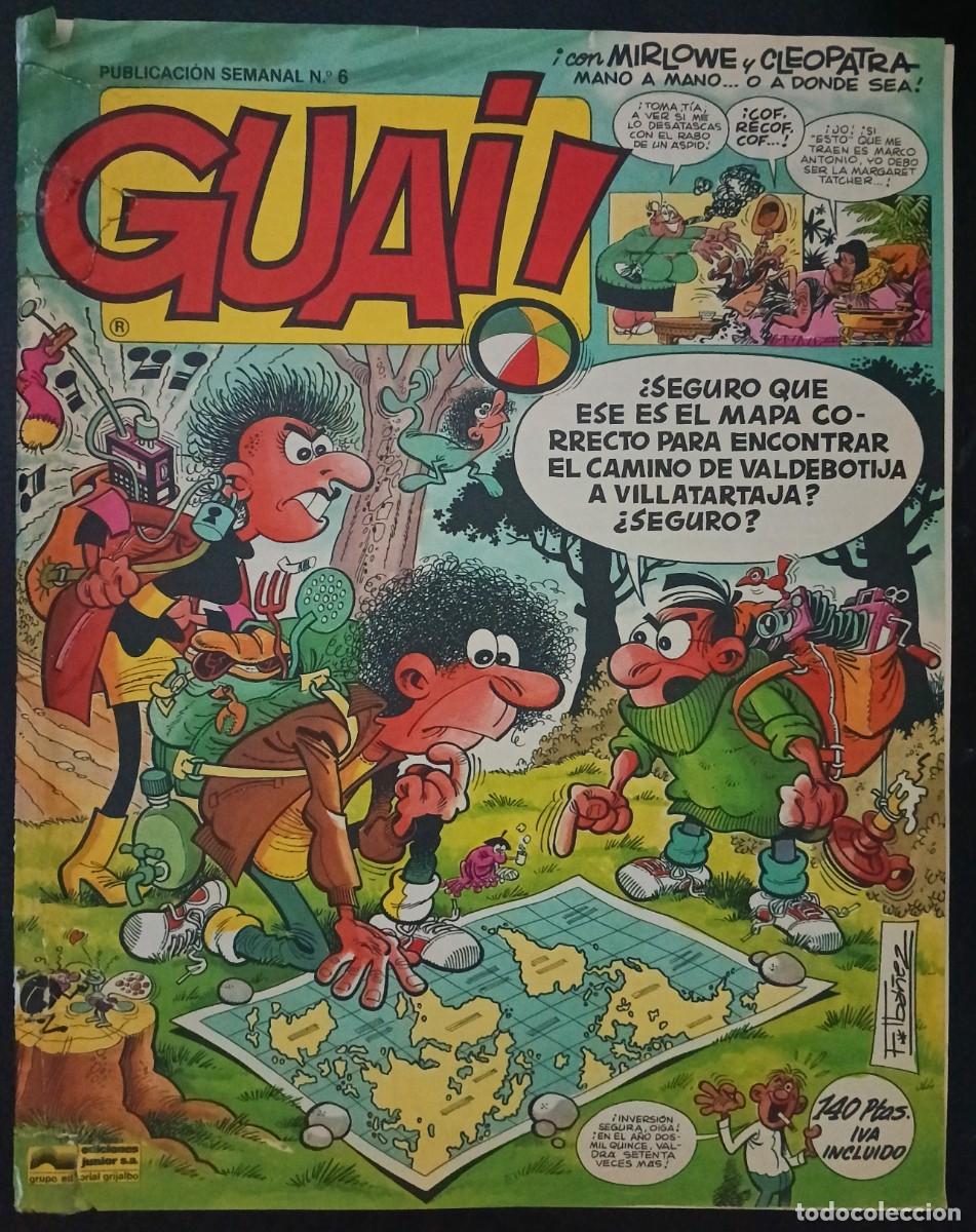 Tebeos: GUAI!-JUNIOR- N&ordm; 6 -IB&Aacute;&Ntilde;EZ-SCHMIDT-SEGURA-RAF-1986-CASI CORRECTO-DIF&Iacute;CIL-LEA-VEA-1643