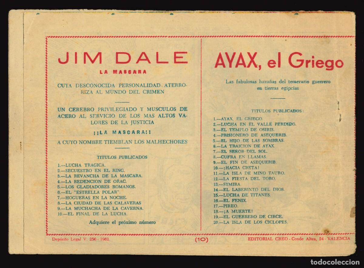 Tebeos: JIM DALE LA M&Aacute;SCARA - CREO / N&Uacute;MERO 10 - Foto 2