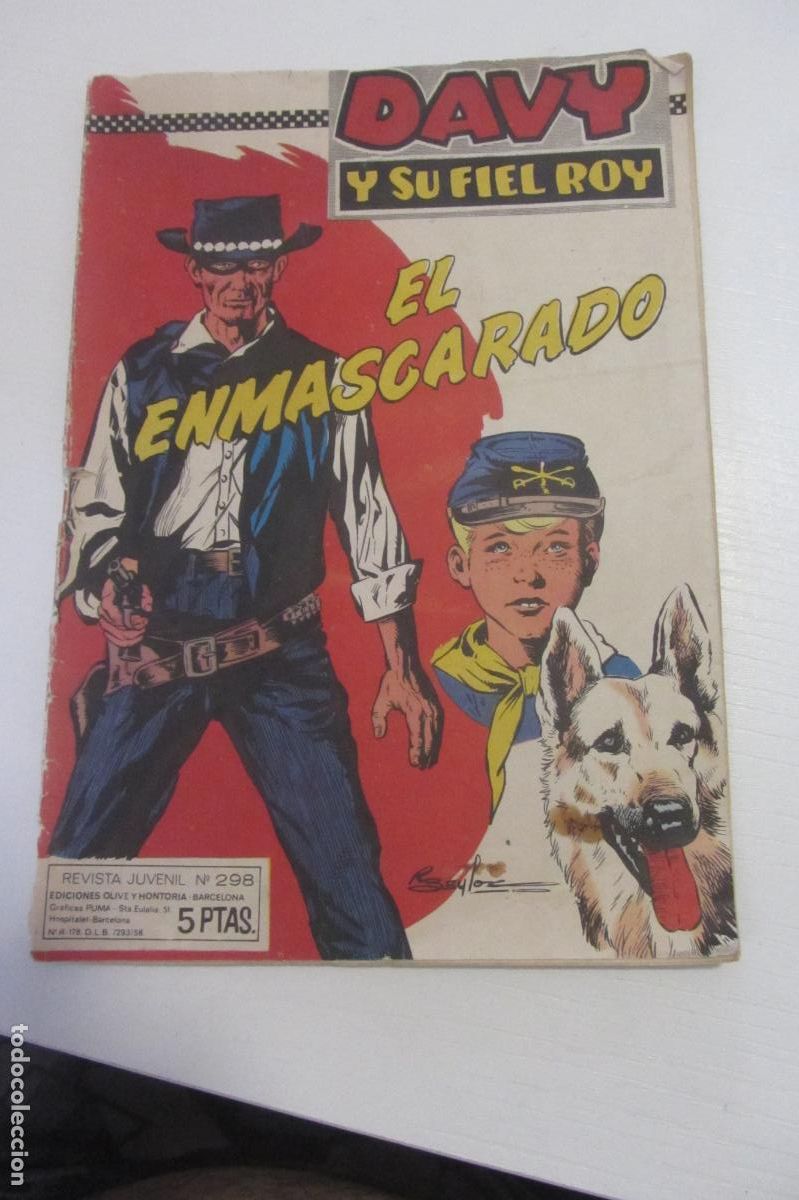 Tebeos: DAVY Y SU FIEL ROY N&ordm; 298 Olive Hontoria arx178