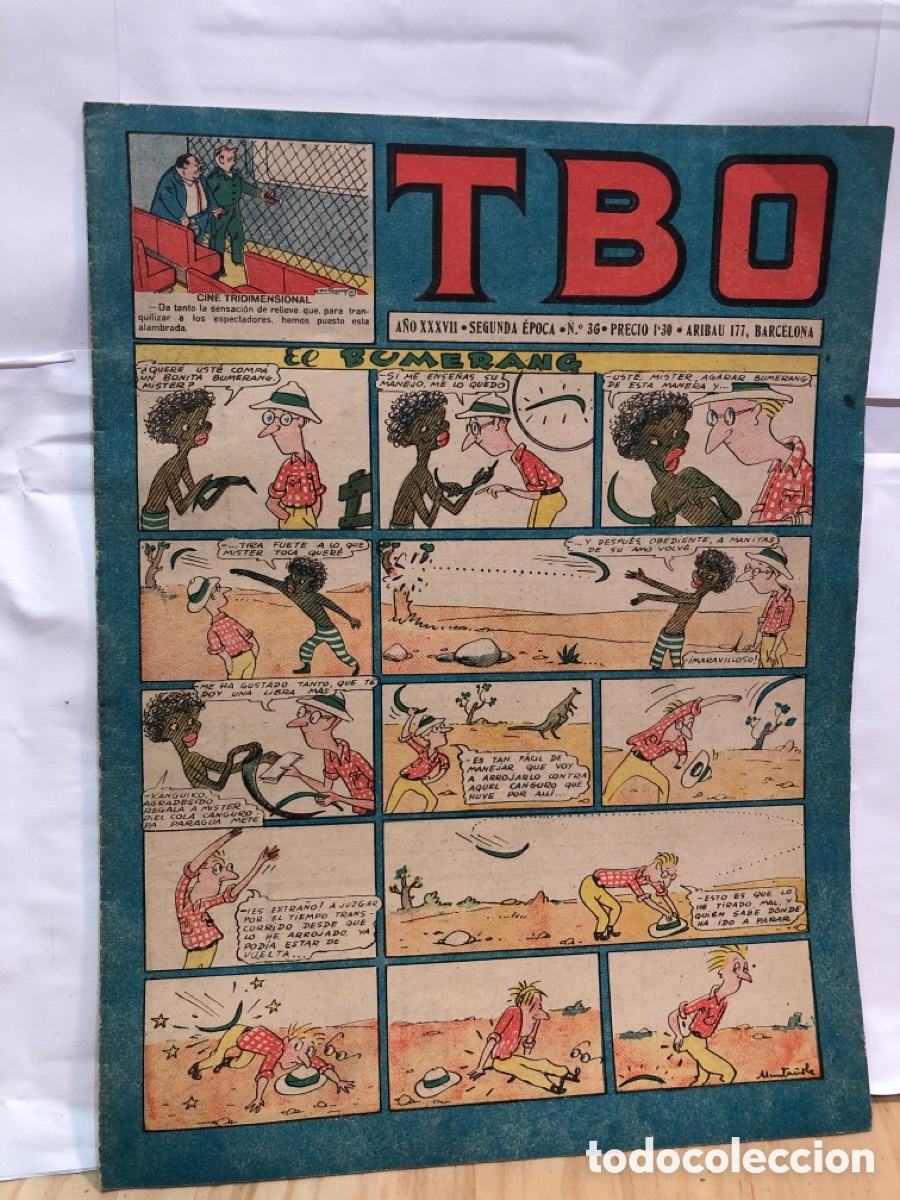 Tebeos: TBO a&ntilde;o XXXVII, segunda &eacute;poca, n.36