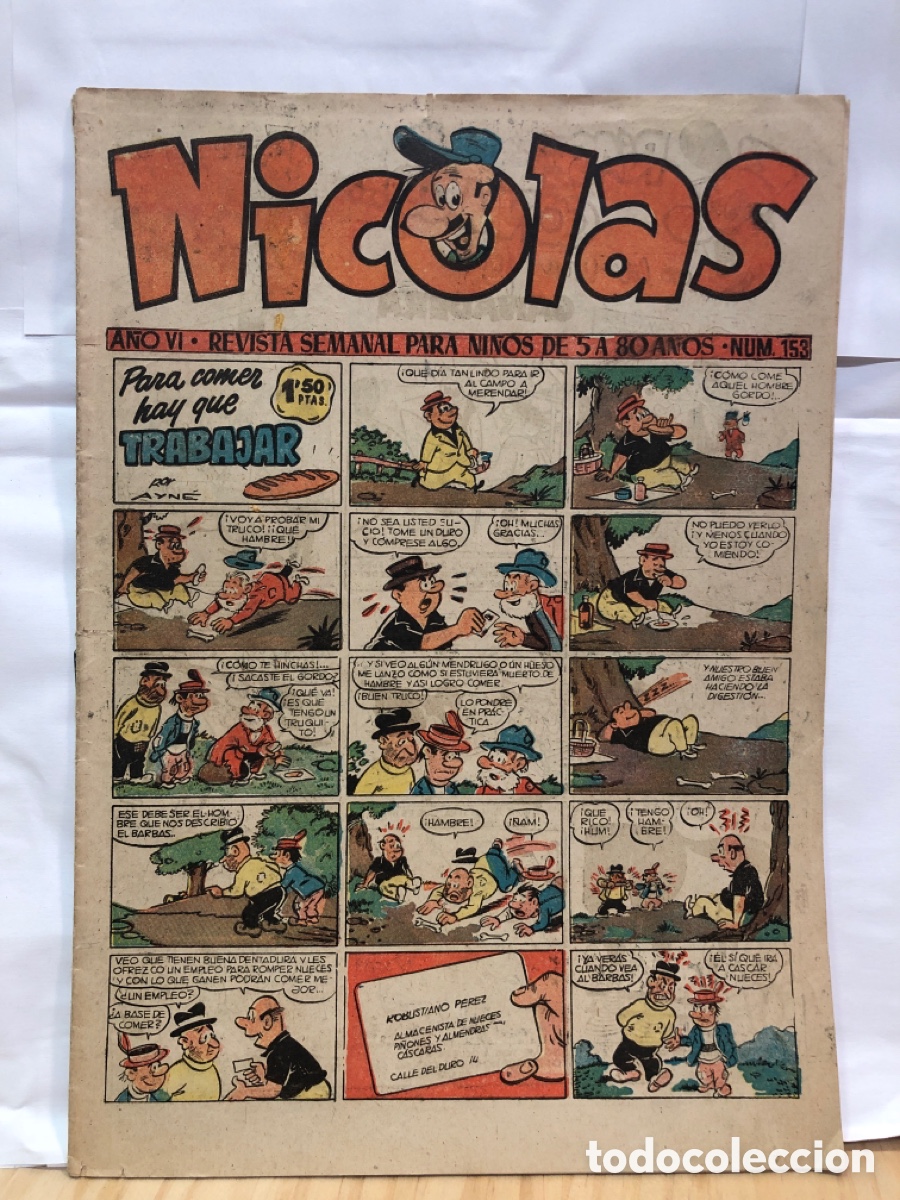 Tebeos: Nicol&aacute;s. A&ntilde;o VI n. 153