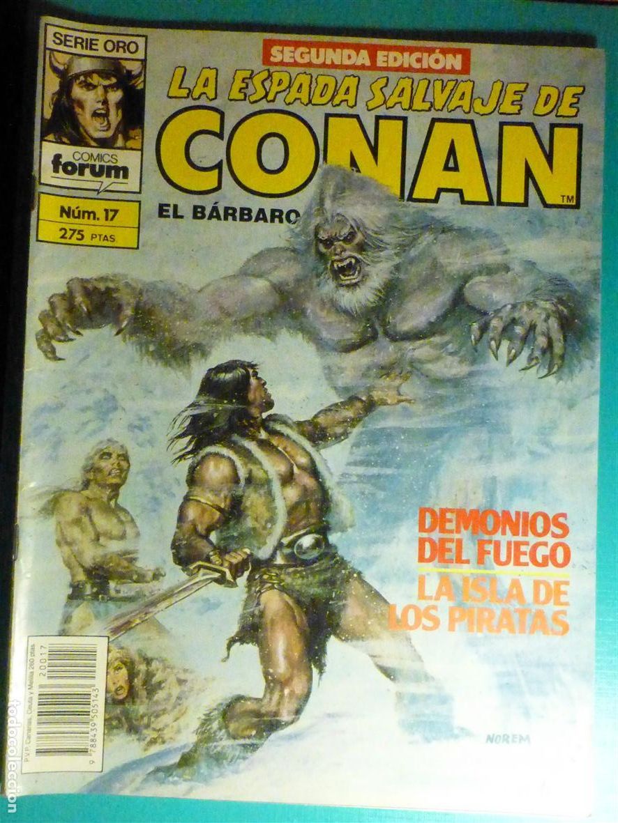 Tebeos: Comic - La Espada Salvaje de Conan El B&aacute;rbaro - N&ordm; 17 - Segunda Edici&oacute;n - Comics Forum Oro