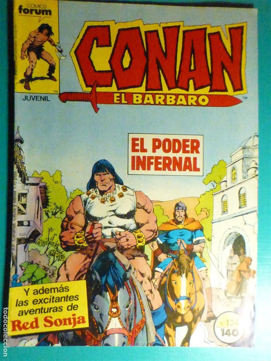 Tebeos: Comic - Conan El B&aacute;rbaro - N&ordm; 134 - El Poder Infernal - Comics Forum Juvenil - Foto 1