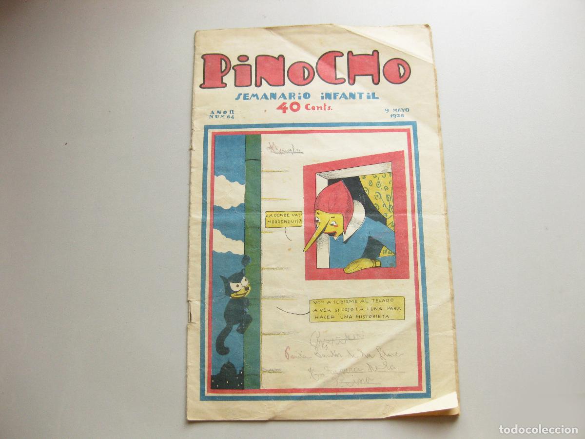 Tebeos: REVISTA SEMANARIO INFANTIL PINOCHO. A&Ntilde;O II, N&ordm; 64. MAYO DE 1926. EDITORIAL SATURNINO CALLEJA