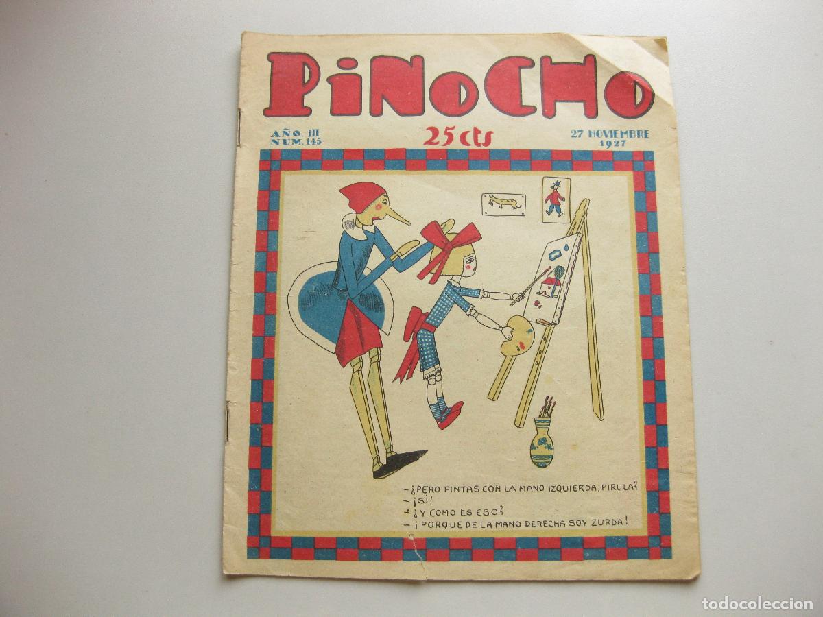 Tebeos: REVISTA SEMANARIO INFANTIL PINOCHO. A&Ntilde;O III, N&ordm; 145. NOVIEMBRE DE 1927. EDITORIAL SATURNINO CALLEJA