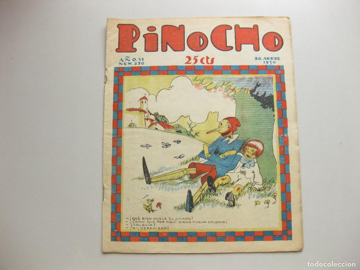 Tebeos: REVISTA SEMANARIO INFANTIL PINOCHO. A&Ntilde;O VI, N&ordm; 270. ABRIL DE 1930. EDITORIAL SATURNINO CALLEJA