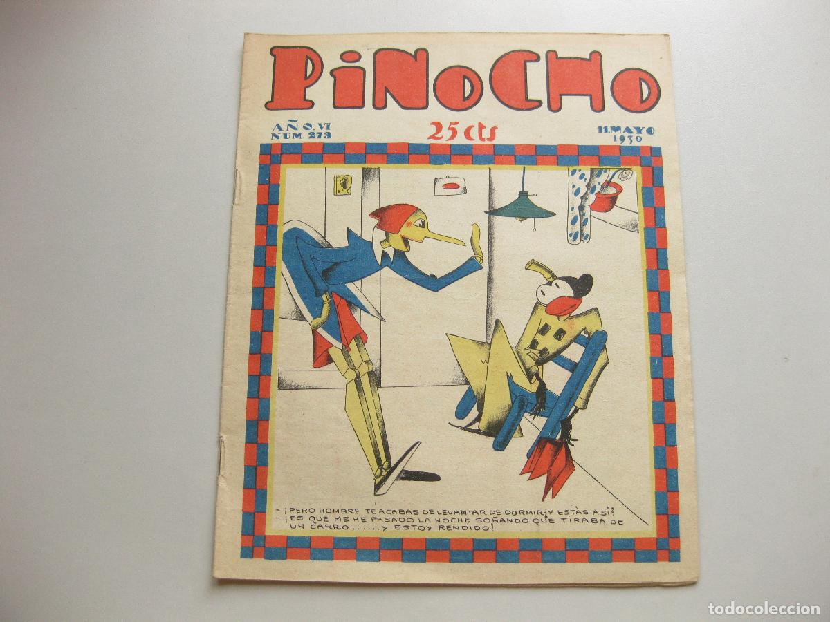 Tebeos: REVISTA SEMANARIO INFANTIL PINOCHO. A&Ntilde;O VI, N&ordm; 273. MAYO DE 1930. EDITORIAL SATURNINO CALLEJA
