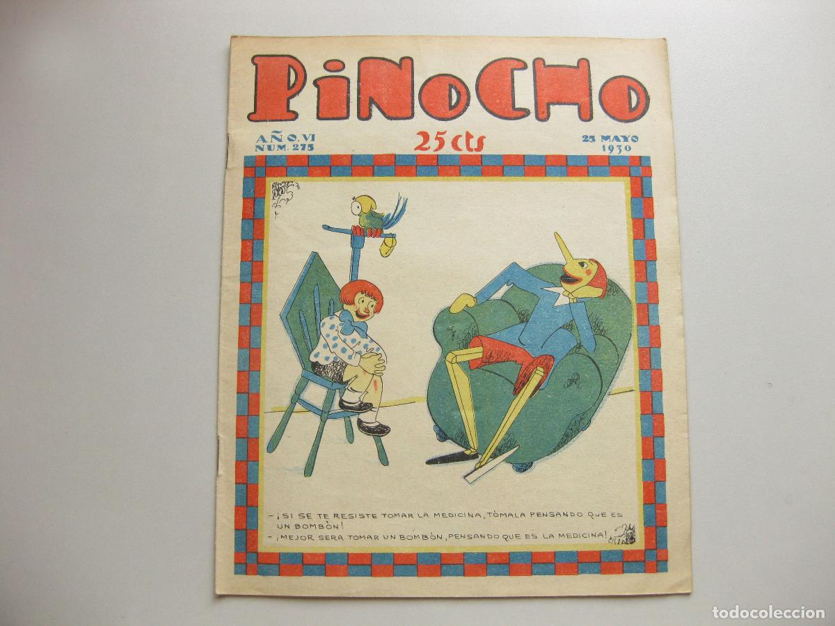 Tebeos: REVISTA SEMANARIO INFANTIL PINOCHO. A&Ntilde;O VI, N&ordm; 275. MAYO DE 1930. EDITORIAL SATURNINO CALLEJA