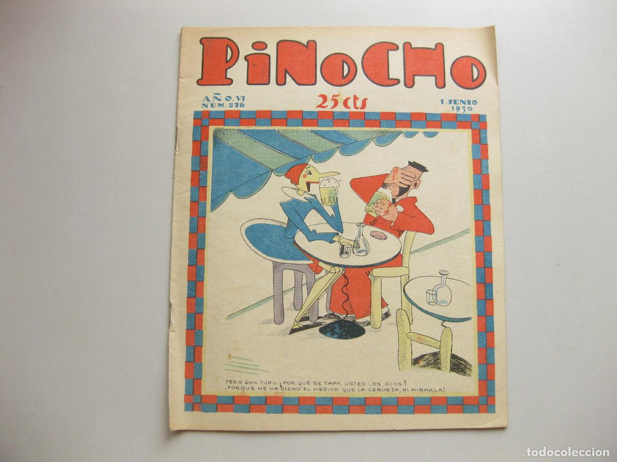 Tebeos: REVISTA SEMANARIO INFANTIL PINOCHO. A&Ntilde;O VI, N&ordm; 276. JUNIO DE 1930. EDITORIAL SATURNINO CALLEJA