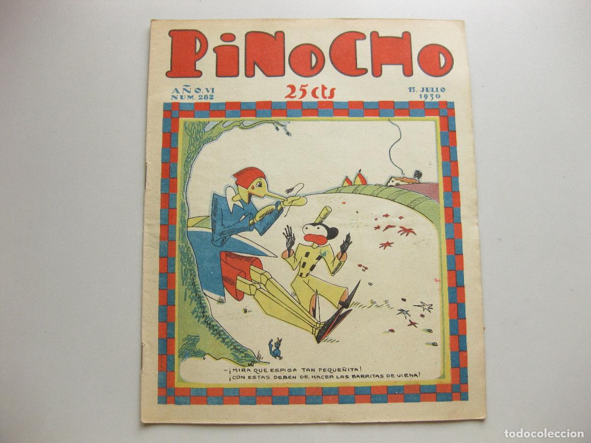 Tebeos: REVISTA SEMANARIO INFANTIL PINOCHO. A&Ntilde;O VI, N&ordm; 282. JULIO DE 1930. EDITORIAL SATURNINO CALLEJA