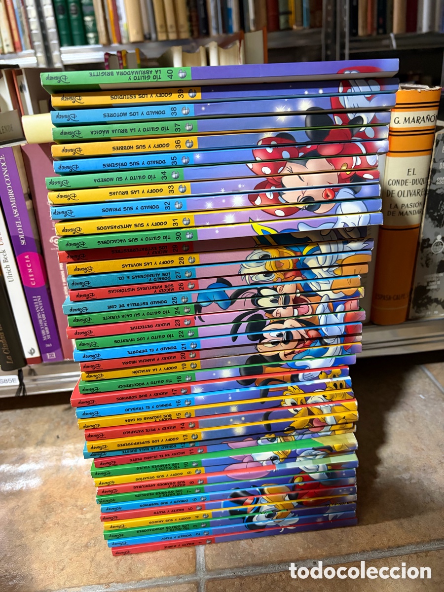 Tebeos: Blas85D colecci&oacute;n completa c&oacute;mics serie oro Disney 40 tomos t&iacute;o Gilito Mickey Mouse pato Donald