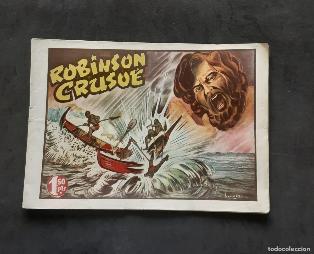 Tebeos: ROBINSON CRUSOE # EDICIONES PROA 1943 # LOTE DE 2 NUMEROS # ADAPTACION LITERARIA A MODO DE TARZAN