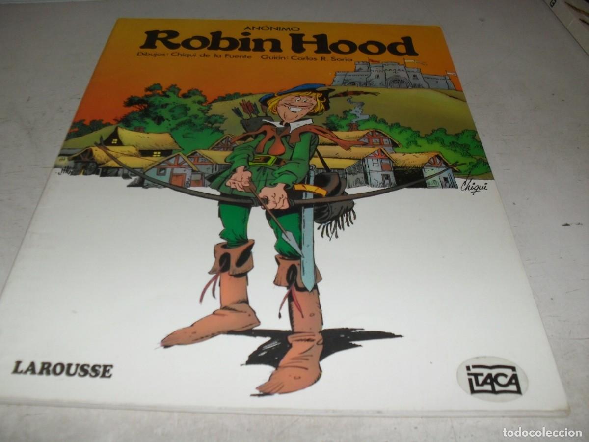 Tebeos: MARAVILLAS DE LA LITERATURA N&ordm; 4,ROBIN HOOD,DE CHIQUI DE LA FUENTE,DE 6,LAROUSSE,1982
