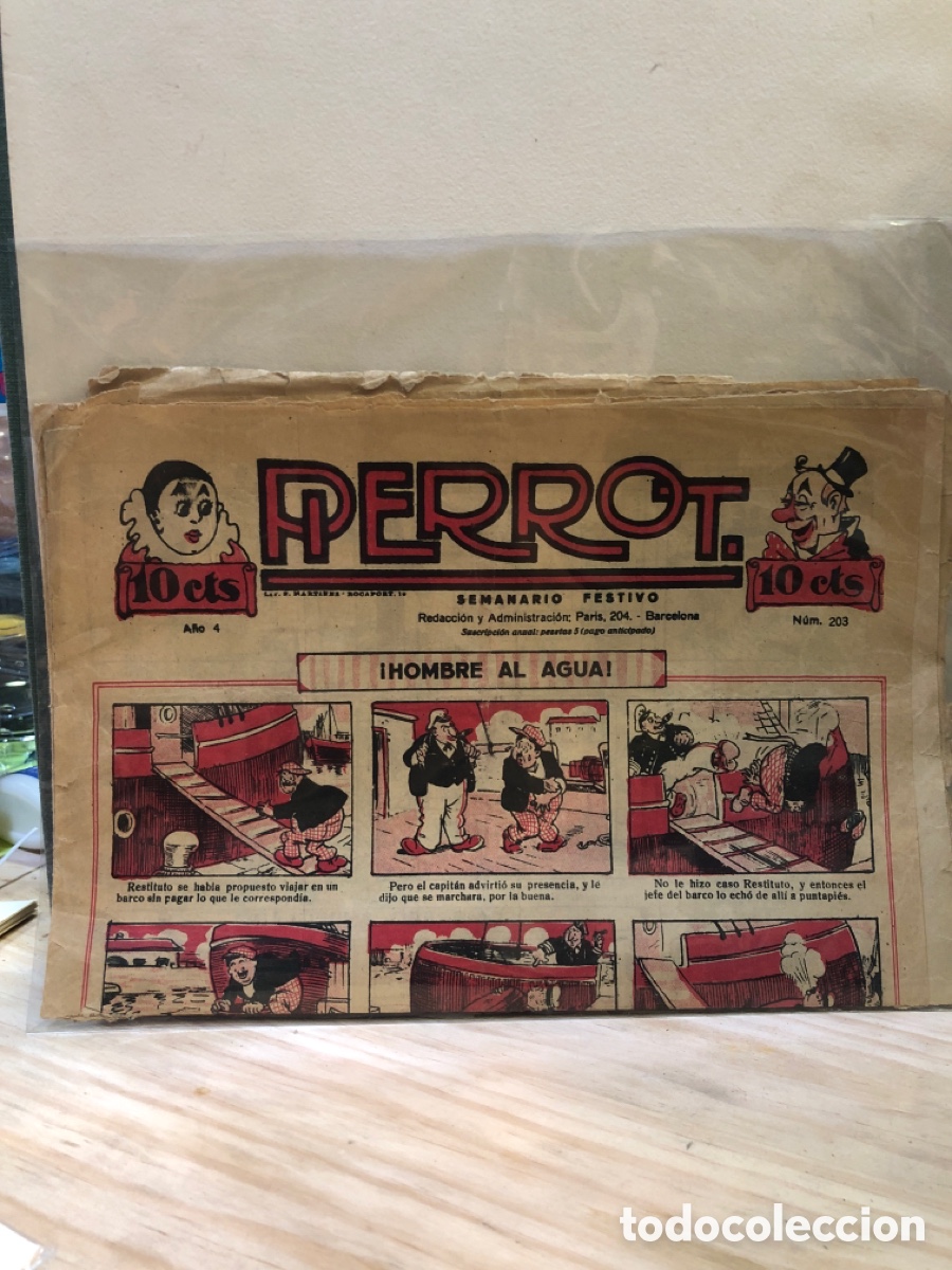 Tebeos: Pierrot. A&ntilde;o 4, N&deg;203, &iexcl;Hombre al agua!
