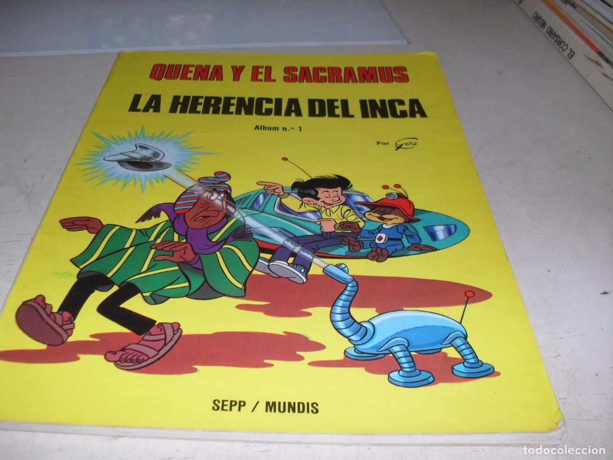 Tebeos: QUENA Y EL SACRAMUS,ALBUM N&ordm; 1,LA HERENCIA DEL INCA.SEPP/MUNDIS,1979