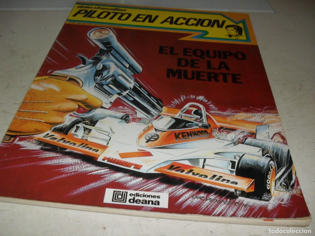 Tebeos: PILOTO EN ACCION N&ordm; 1,Y UNICO,EL EQUIPO DE LA MUERTE,EDICIONES DEANA,1983
