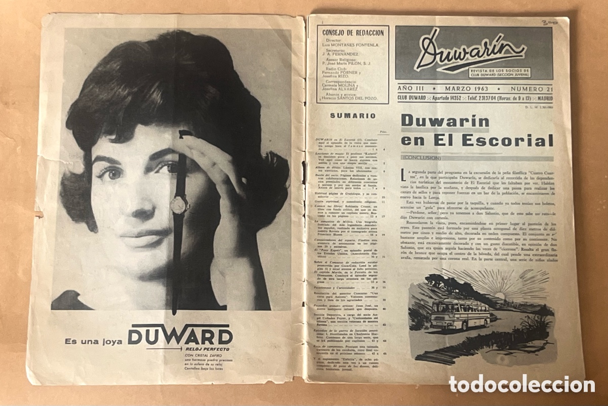 Tebeos: REVISTA DUWAR&Iacute;N - N&ordm;21 MARZO 1963 - Foto 3