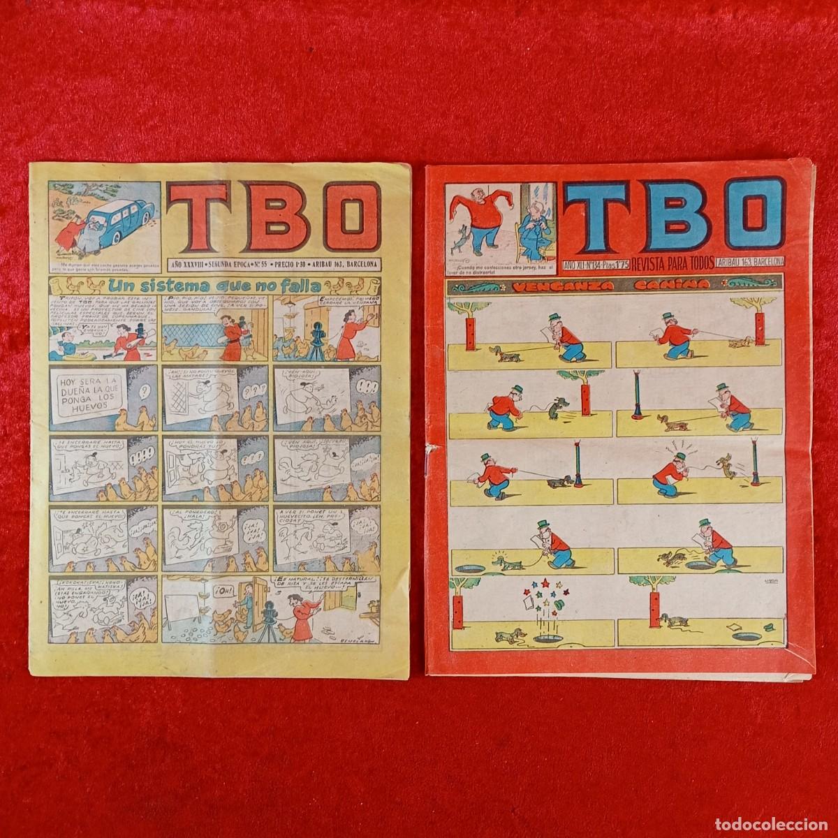 Tebeos: TBO - REVISTA JUVENIL - LOTE 2 COMICS - BAGU&Ntilde;&Aacute; HNOS. - N&Uacute;MEROS 55 Y 134 / 1790