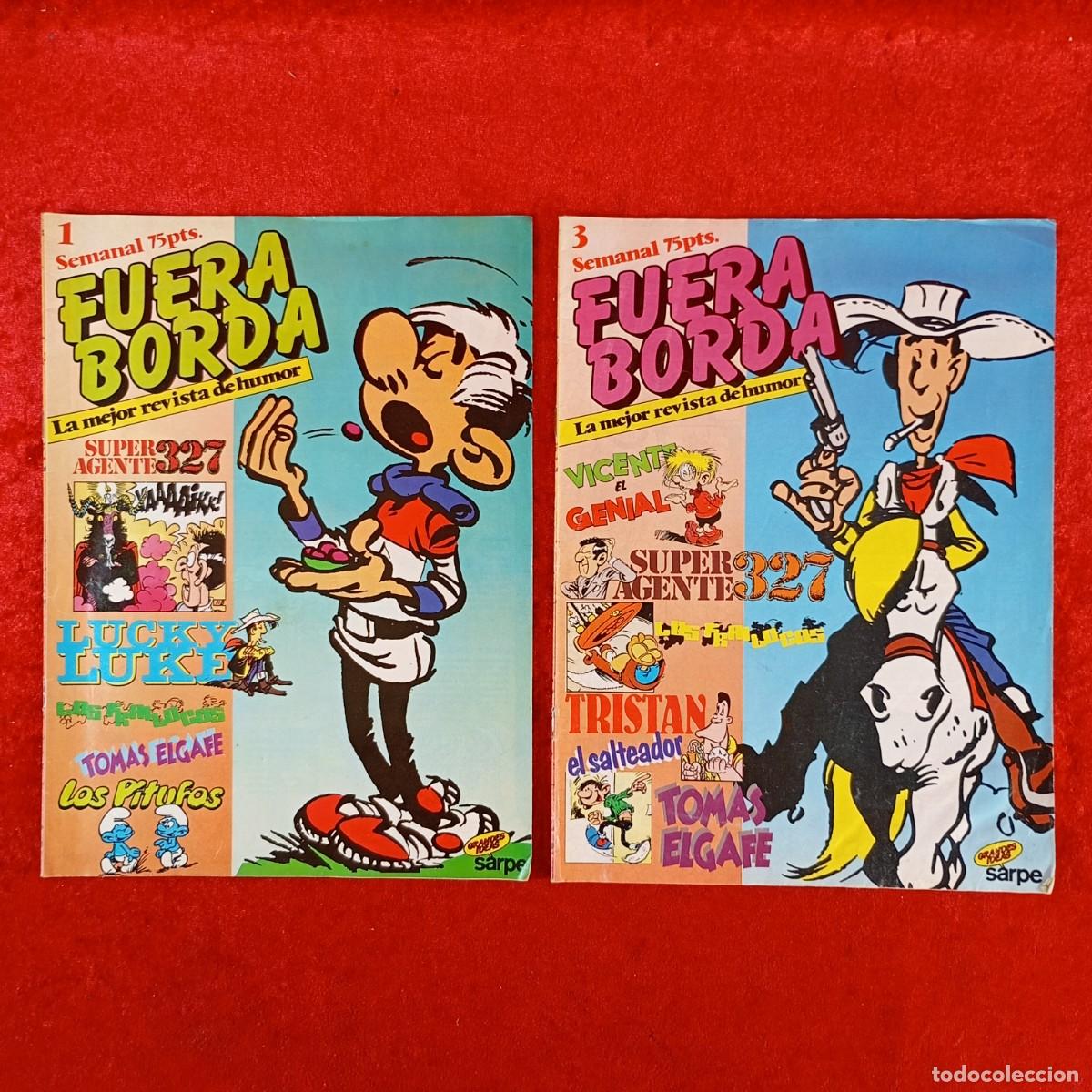 Tebeos: FUERA BORDA - LA MEJOR REVISTA DE HUMOR - SARPE - LOTE 2 REVISTAS - N&Uacute;MEROS 1, 3 / 1803