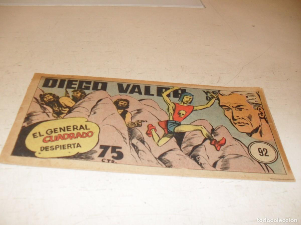 Tebeos: ORIGINAL DIEGO VALOR,VOLUMEN 1, N&ordm; 92,EL GENERAL CUADRADO DESPIERTA,DE 124.EDITORIAL CID,1954