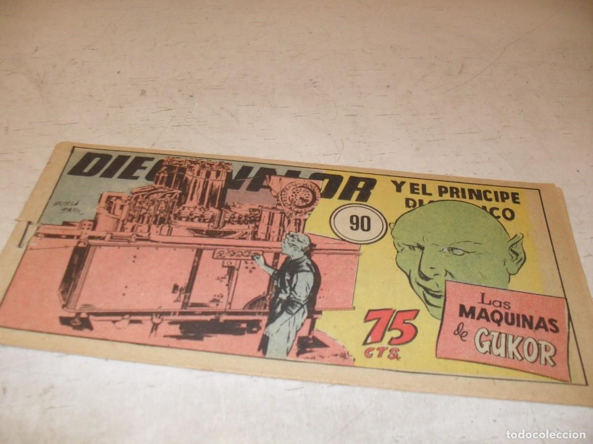 Tebeos: ORIGINAL DIEGO VALOR,VOLUMEN 1, N&ordm; 90,LAS MAQUINAS DE GUKOR,DE 124.EDITORIAL CID,1954