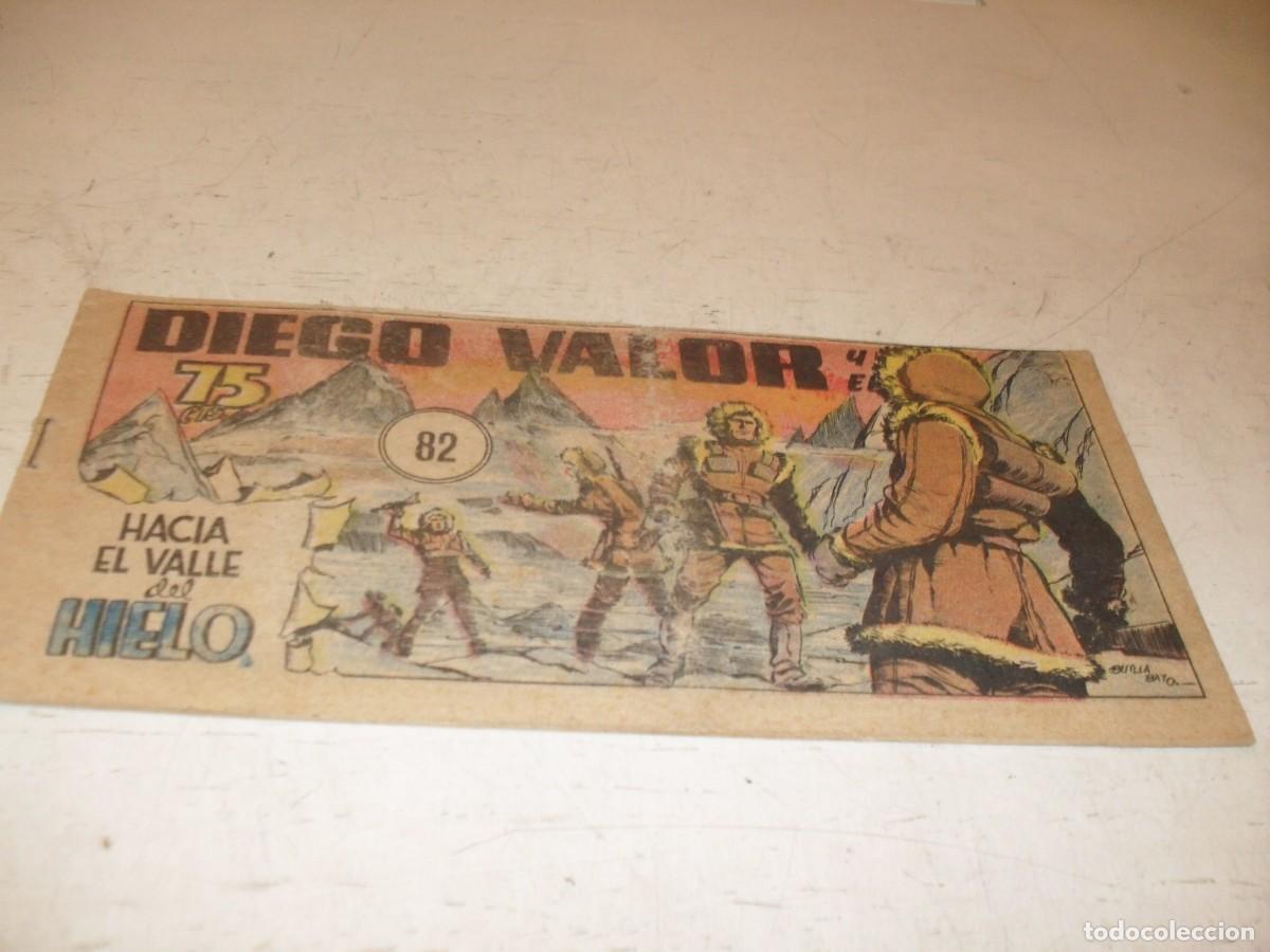 Tebeos: ORIGINAL DIEGO VALOR,VOLUMEN 1, N&ordm; 82,HACIA EL VALLE DEL HIELO,DE 124.EDITORIAL CID,1954