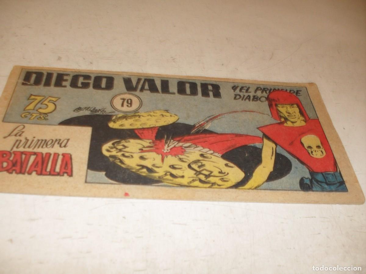 Tebeos: ORIGINAL DIEGO VALOR,VOLUMEN 1, N&ordm; 79,LA PRIMERA BATALLA,DE 124.EDITORIAL CID,1954