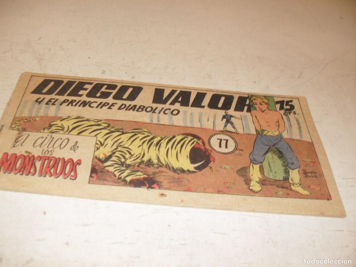 Tebeos: ORIGINAL DIEGO VALOR,VOLUMEN 1, N&ordm; 77,EL CIRCO DE LOS MONSTRUOS,DE 124.EDITORIAL CID,1954