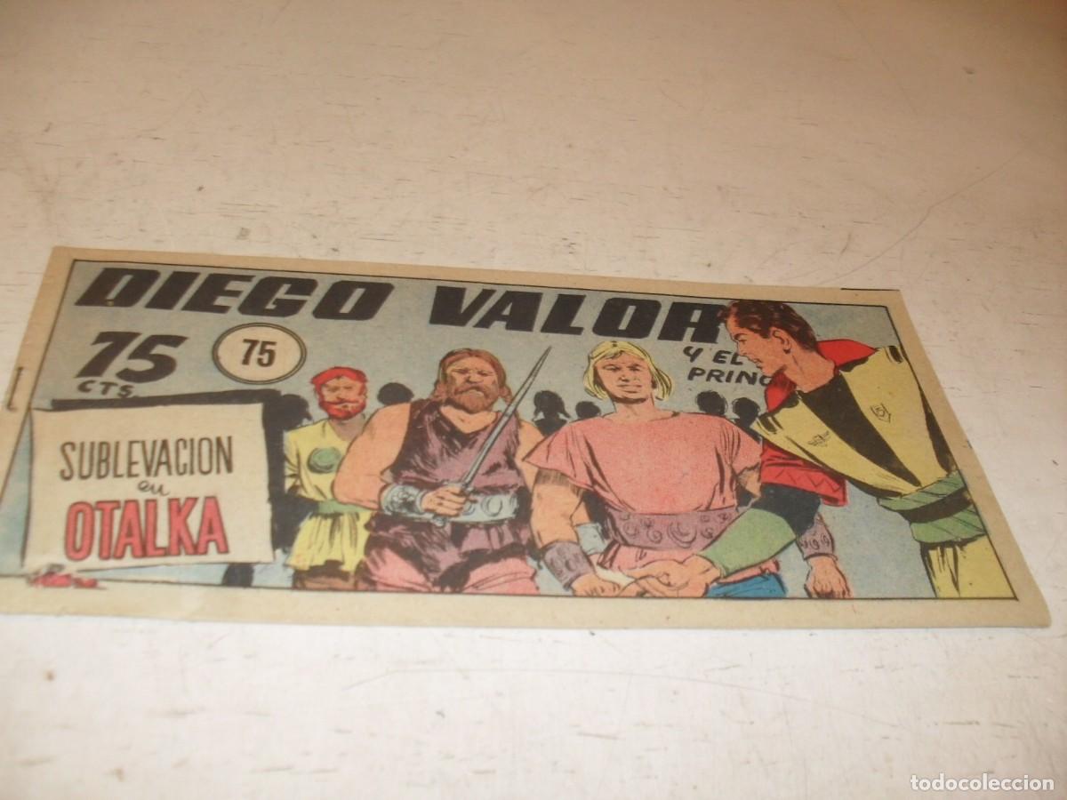 Giornalini: ORIGINAL DIEGO VALOR,VOLUMEN 1, N&ordm; 75,SUBLEVACION EN OTALKA,DE 124.EDITORIAL CID,1954